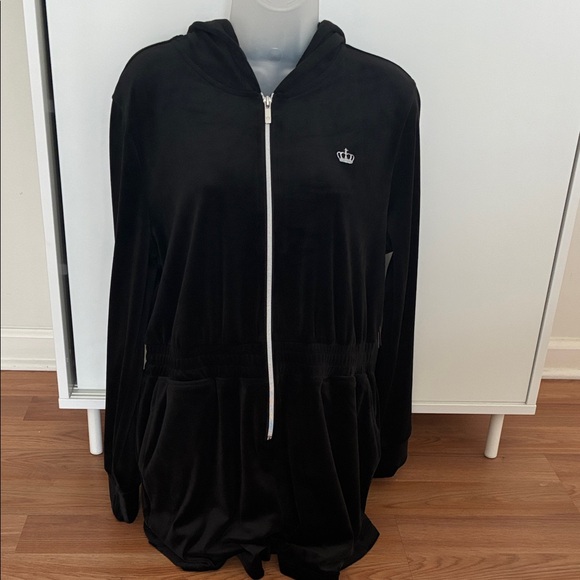 Juicy Couture Black Hooded Jumpsuit - Picture 3 of 14